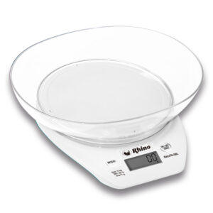 Báscula de Cocina 5 kg Blanca Rhino