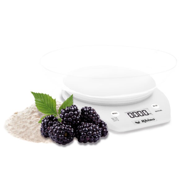 Báscula de Cocina 5 kg Blanca Rhino - Imagen 3